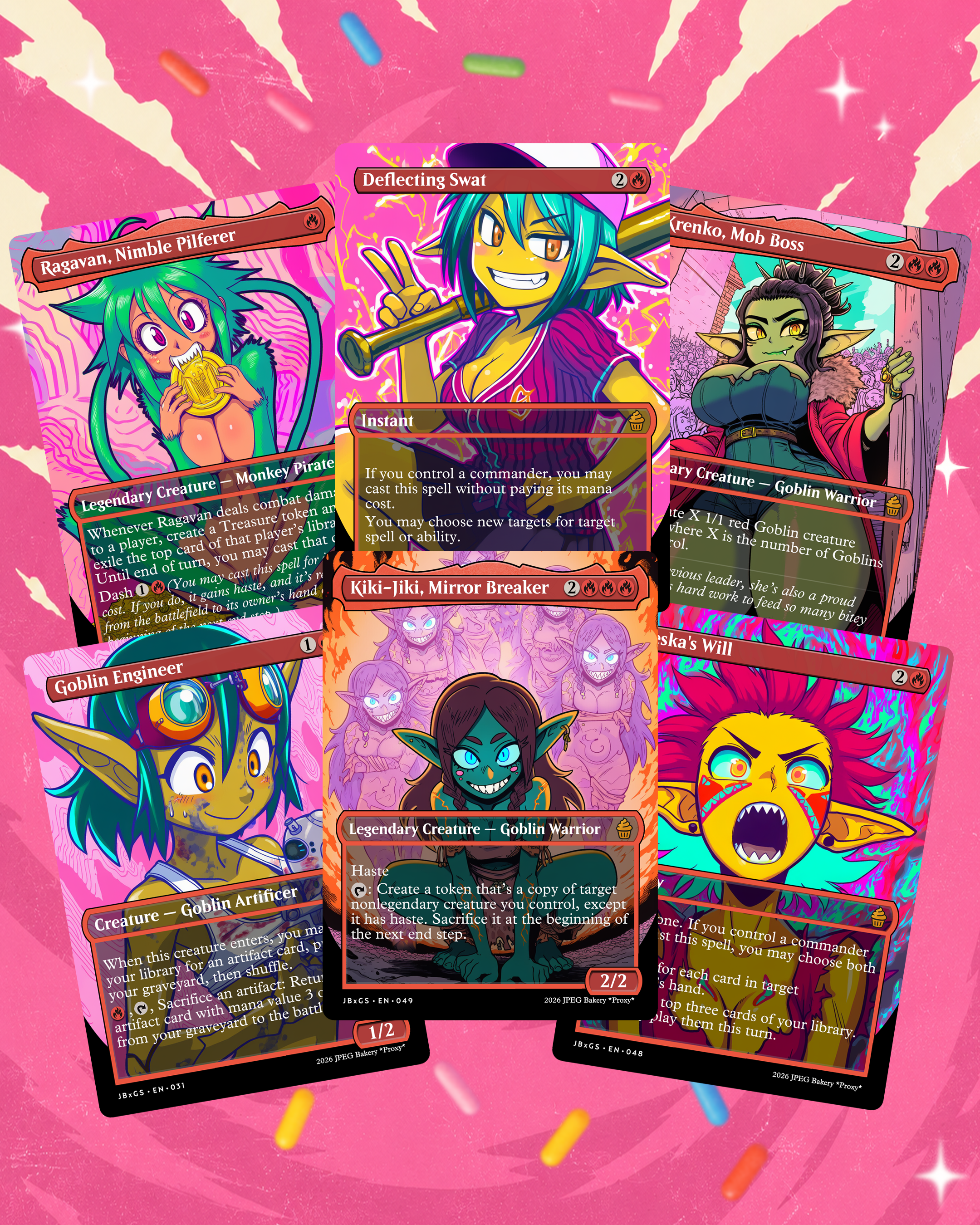 Goblin Storm Commander Deck! 108 Double-Sided Cards