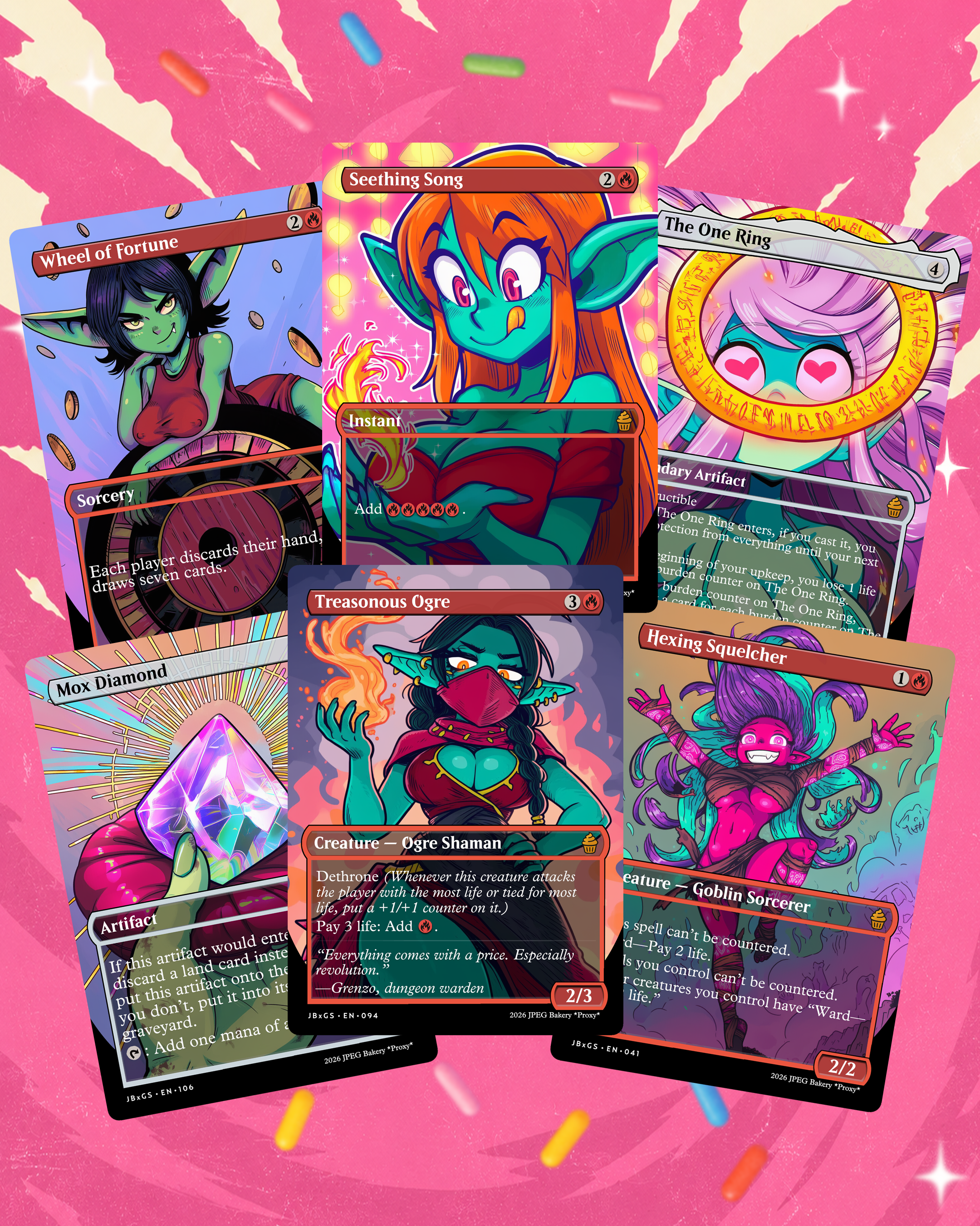 Goblin Storm Commander Deck! 108 Double-Sided Cards