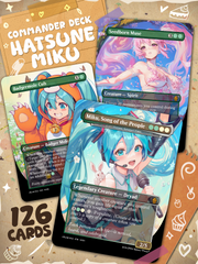 Hatsune Miku x Trostani Commander Deck! 126 Double-Sided Cards