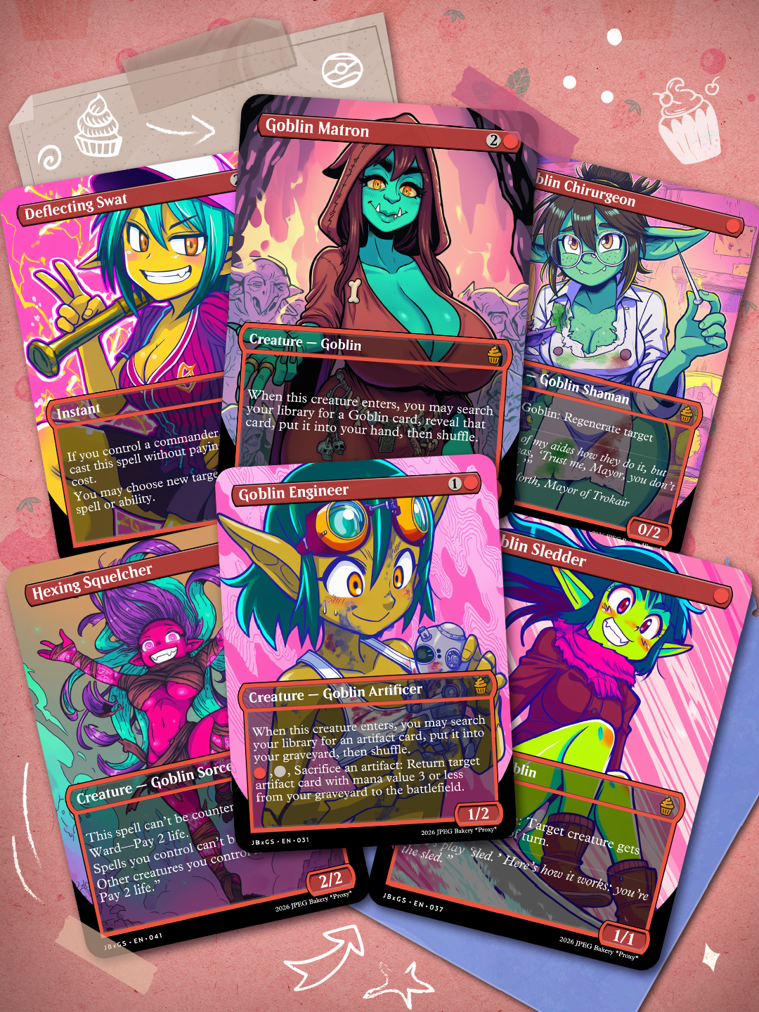 Goblin Storm Commander Deck! 108 Double-Sided Cards