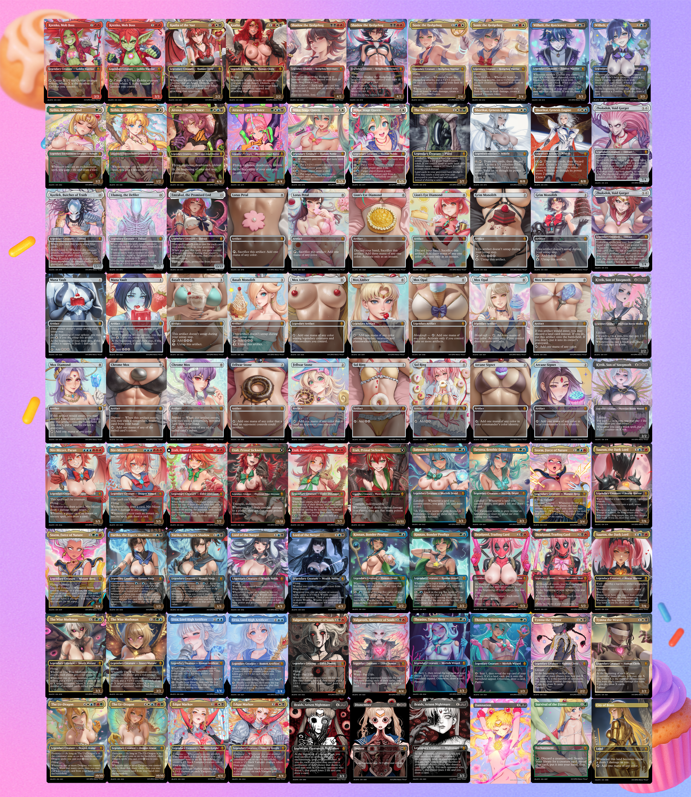 Edging for Eternities Magical Girl Bundle! 88 Cards