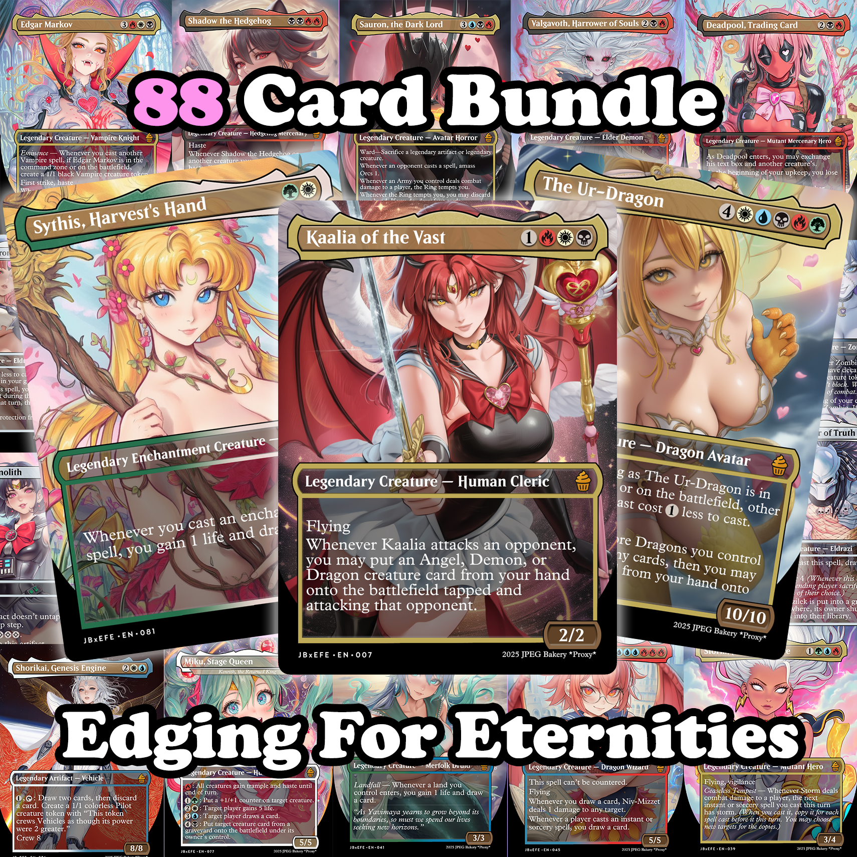 Edging for Eternities Magical Girl Bundle! 88 Cards