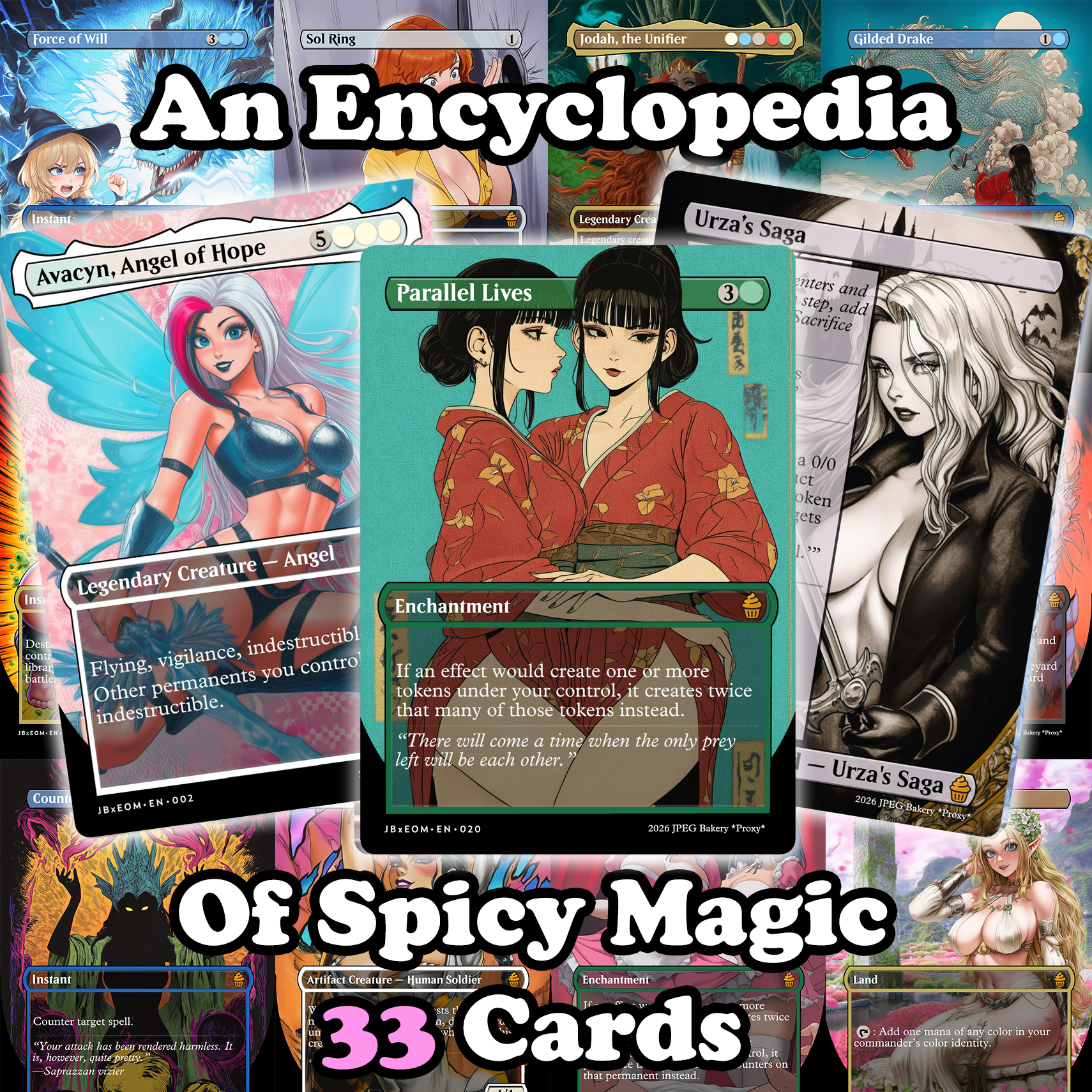 An Encyclopedia of Spicy Magic! 33 Double Sided Cards 🍑