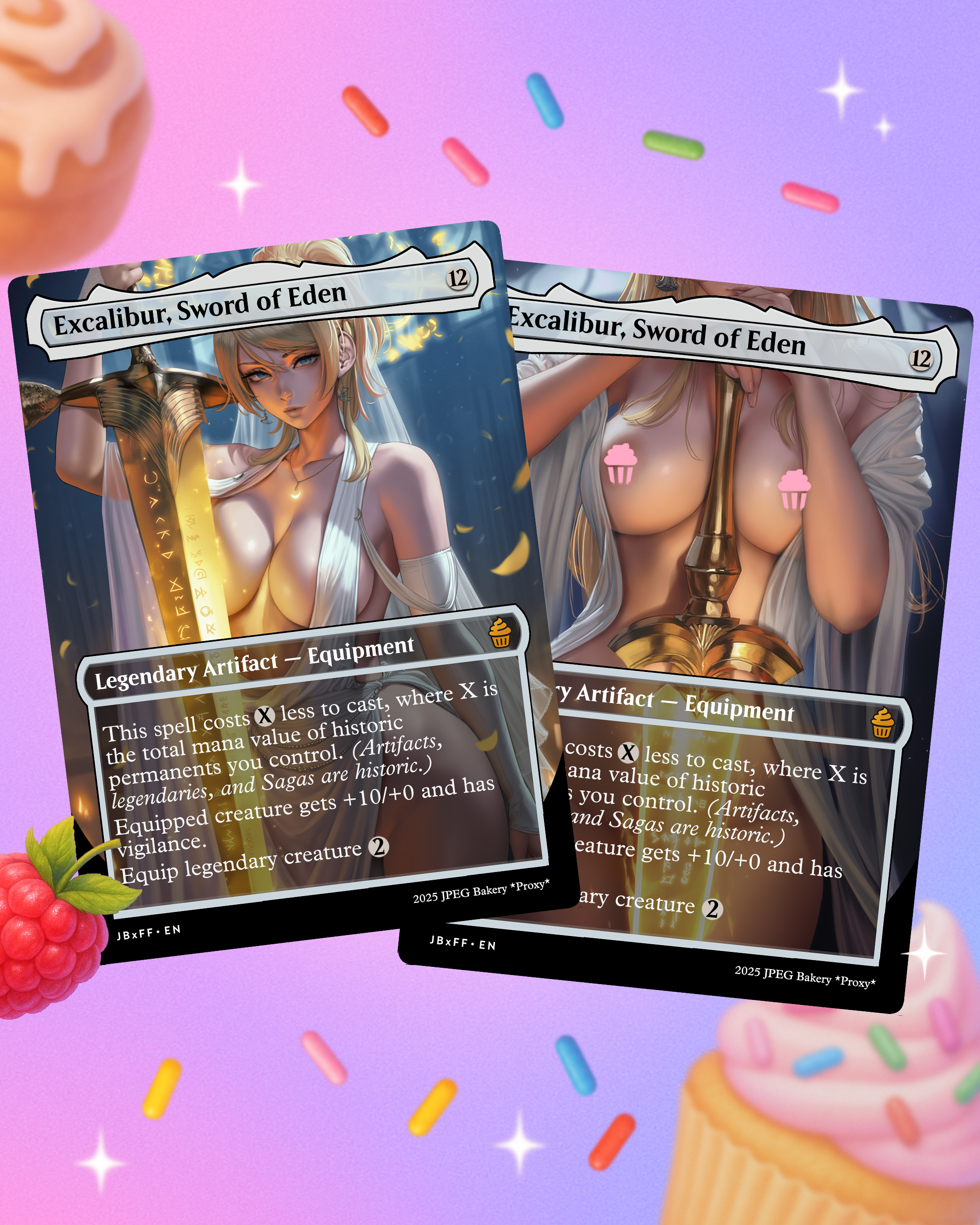 Excalibur, Sword of Eden x Lunafreya | MTG x Final Fantasy