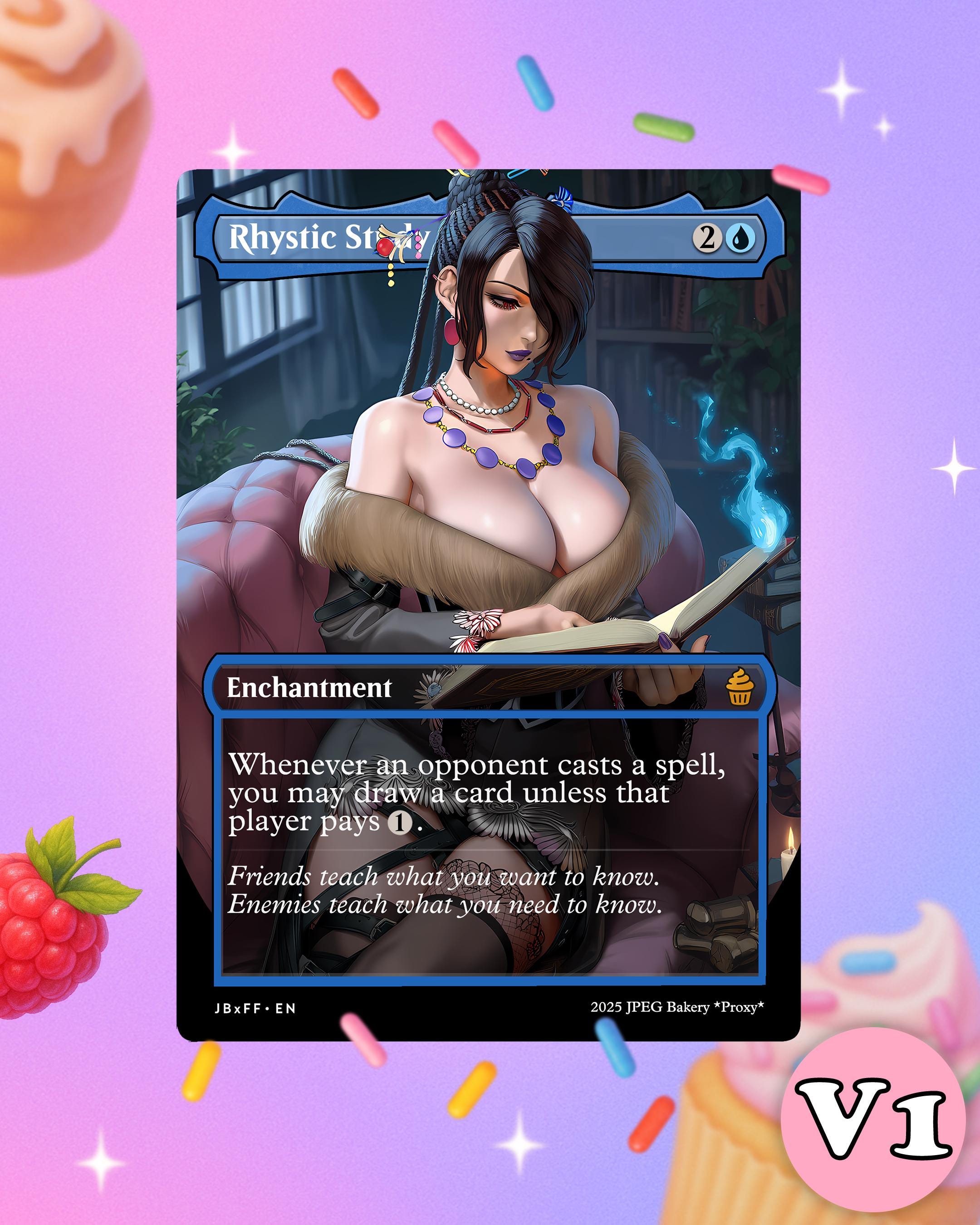 Rhystic Study x Lulu | MTG x Final Fantasy