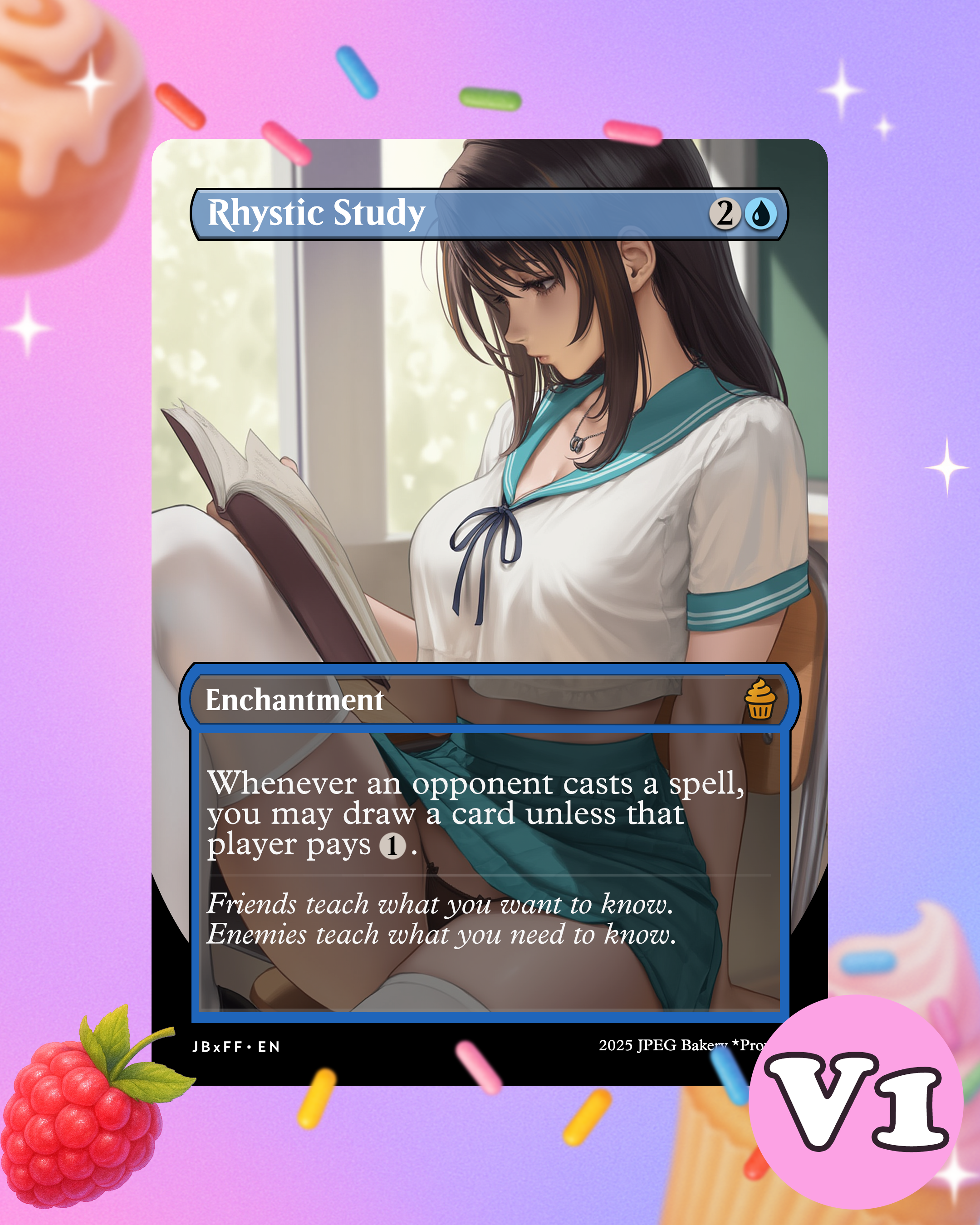 Rhystic Study x Rinoa | MTG x Final Fantasy