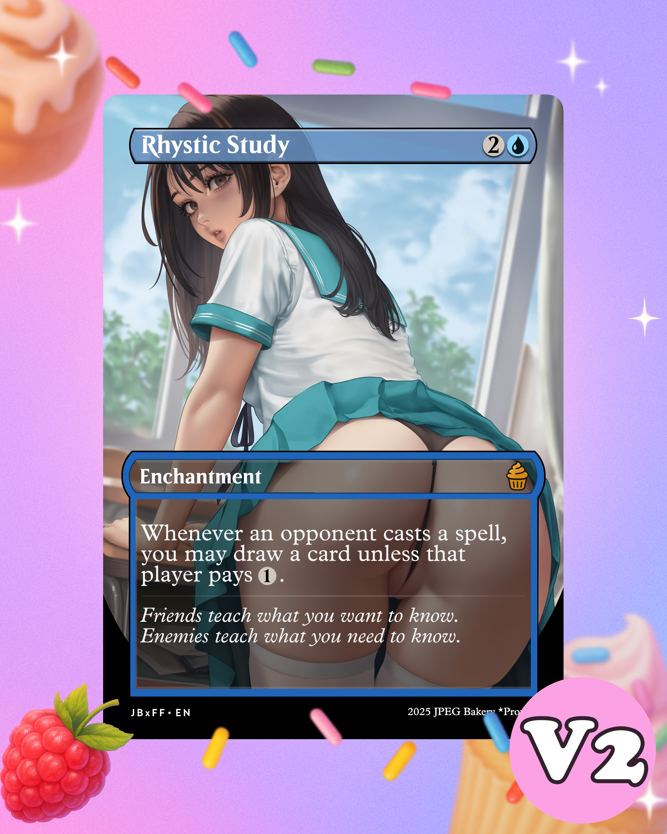 Rhystic Study x Rinoa | MTG x Final Fantasy