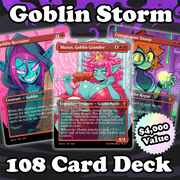 Goblin Storm Commander Deck! 108 Double-Sided Cards
